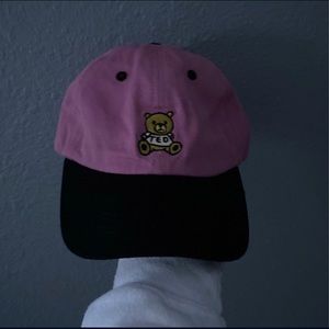 Teddy Fresh Pink strap back hat